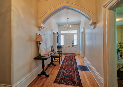 Front hallway: historic MacNamara House